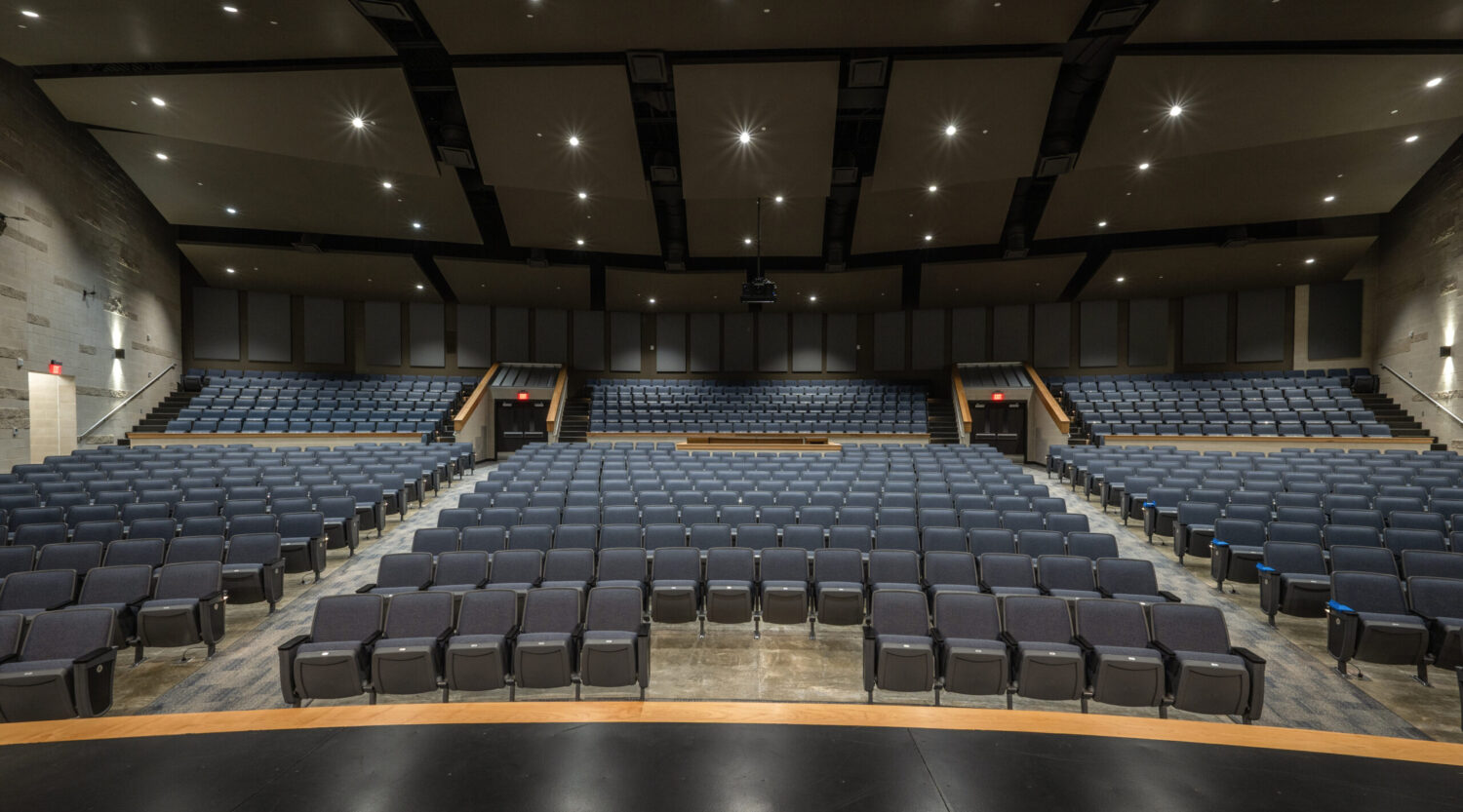 Jim and Judy Cole Performing Arts Center for LWA Architects.
Photo by Eddie Seal