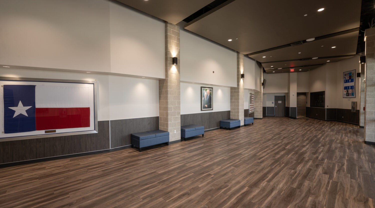 Jim and Judy Cole Performing Arts Center for LWA Architects.
Photo by Eddie Seal