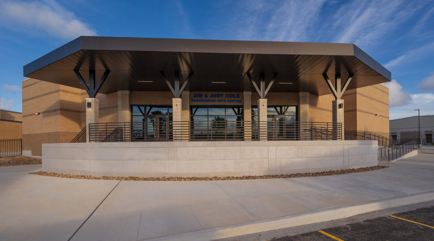 Jim and Judy Cole Performing Arts Center for LWA Architects.
Photo by Eddie Seal